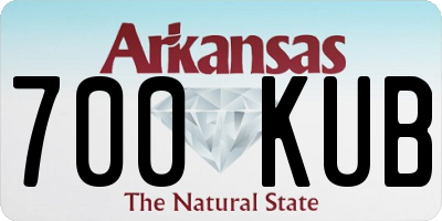 AR license plate 700KUB