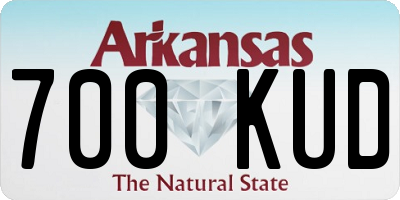 AR license plate 700KUD