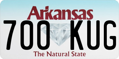 AR license plate 700KUG