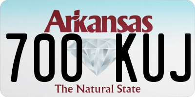 AR license plate 700KUJ