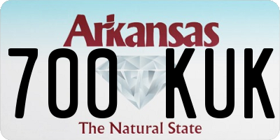 AR license plate 700KUK
