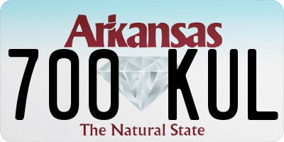 AR license plate 700KUL