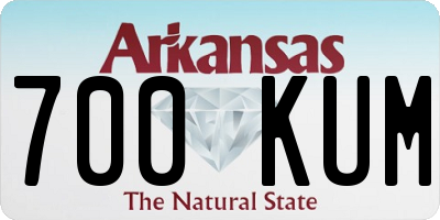 AR license plate 700KUM