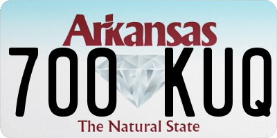 AR license plate 700KUQ