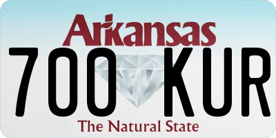 AR license plate 700KUR