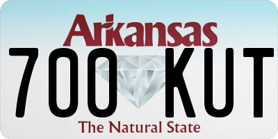 AR license plate 700KUT