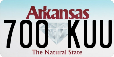 AR license plate 700KUU