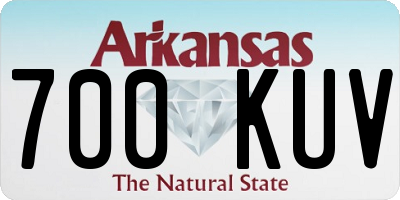 AR license plate 700KUV