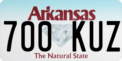 AR license plate 700KUZ