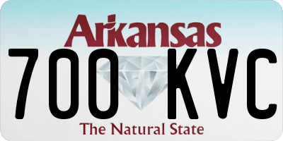 AR license plate 700KVC