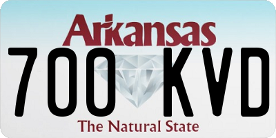 AR license plate 700KVD