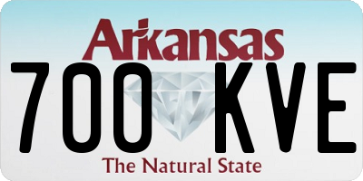 AR license plate 700KVE