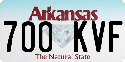 AR license plate 700KVF