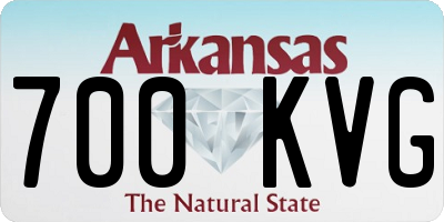 AR license plate 700KVG