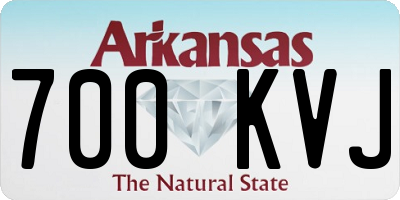 AR license plate 700KVJ