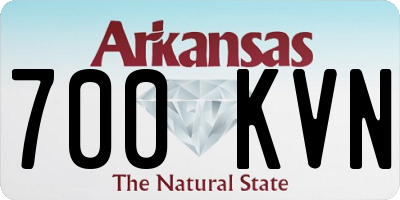 AR license plate 700KVN
