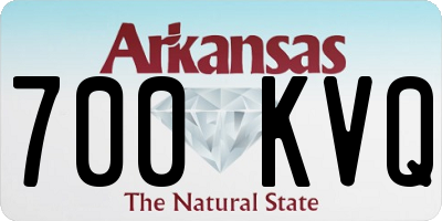 AR license plate 700KVQ