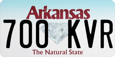 AR license plate 700KVR