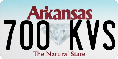 AR license plate 700KVS