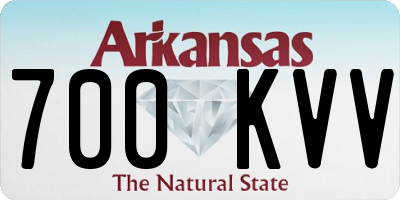 AR license plate 700KVV