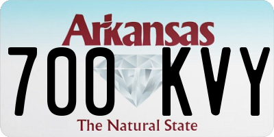 AR license plate 700KVY