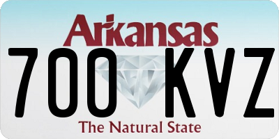 AR license plate 700KVZ