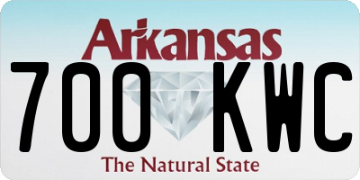 AR license plate 700KWC