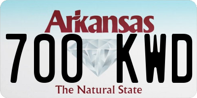 AR license plate 700KWD