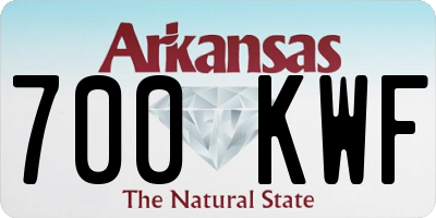 AR license plate 700KWF