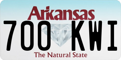 AR license plate 700KWI