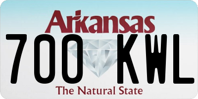 AR license plate 700KWL