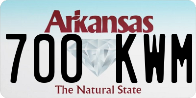 AR license plate 700KWM