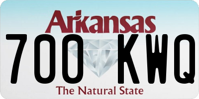 AR license plate 700KWQ
