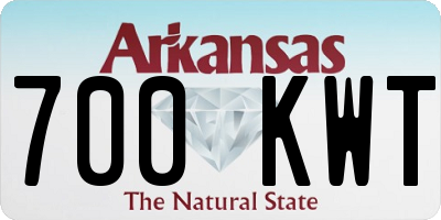 AR license plate 700KWT