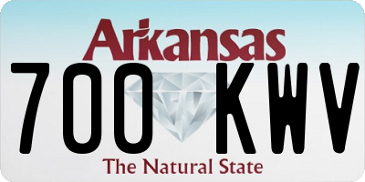 AR license plate 700KWV