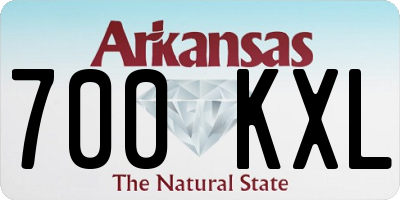 AR license plate 700KXL