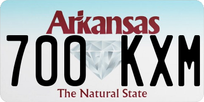 AR license plate 700KXM