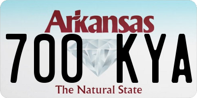 AR license plate 700KYA