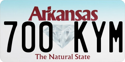 AR license plate 700KYM