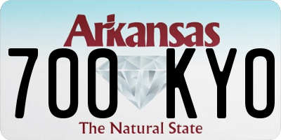 AR license plate 700KYO