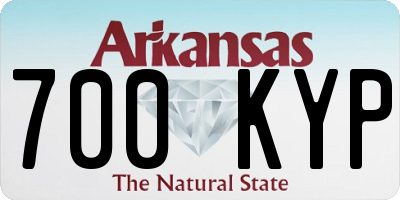AR license plate 700KYP