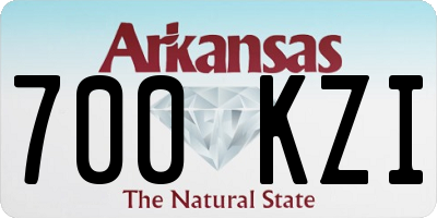 AR license plate 700KZI