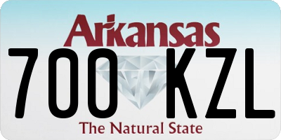AR license plate 700KZL