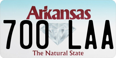 AR license plate 700LAA
