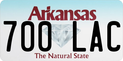 AR license plate 700LAC