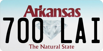 AR license plate 700LAI