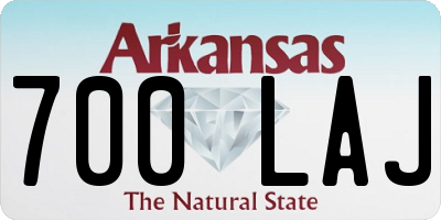 AR license plate 700LAJ