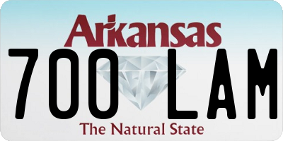 AR license plate 700LAM
