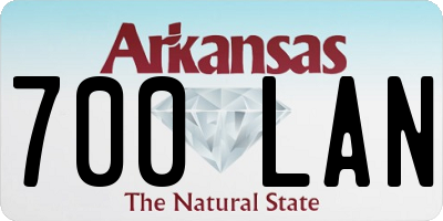 AR license plate 700LAN