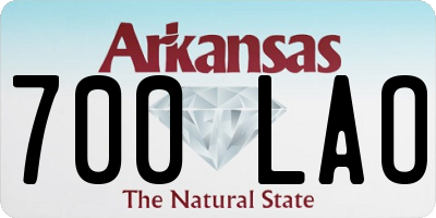 AR license plate 700LAO